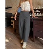 image:imageZESICA Womens Barrel Travel Pants with PocketsDarkgray