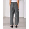 image:imageZESICA Womens Barrel Travel Pants with PocketsDarkgray