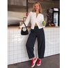 image:imageZESICA Womens Barrel Travel Pants with PocketsNavy