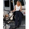 image:imageZESICA Womens Barrel Travel Pants with PocketsNavy