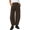 image:imageZESICA Womens Barrel Travel Pants with PocketsBrown