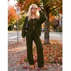 image:imageZESICA Womens 2 Piece Outfits 2026 Fall Lounge Pajama SetsArmygreen