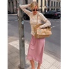 image:imageZESICA Womens Striped Fall Long Sleeve Cute Shirt Dressy Work Going Out TopApricot