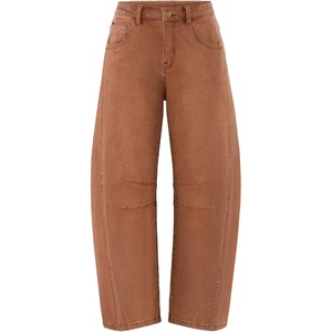 image:imageZESICA 2026 Barrel Jeans for Women Trendy Wide Leg PantsCaramel