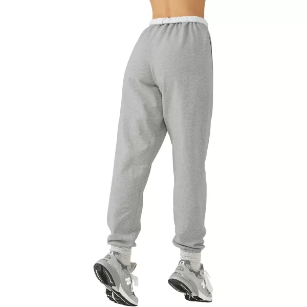 LASLULU Womens Fleece Sweatpants High Waisted Joggers Pants Athletic Lounge Trousers with PocketsLight Grey