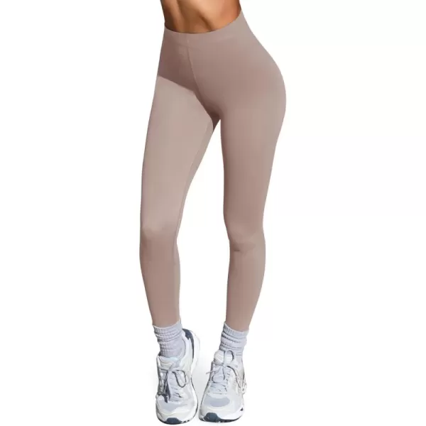 LASLULU High Waisted Workout Leggings for Women 27quot Double Seamed Buttery Soft Compression Leggings Yoga Workout PantsSienna