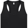 imageLASLULU Womens Cotton Racerback Workout Tank Tops Loose Fit Scoop Neck Sleeveless Athletic Gym ShirtsBlack