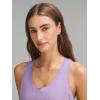 imageLASLULU Womens Cotton Racerback Workout Tank Tops Loose Fit Scoop Neck Sleeveless Athletic Gym ShirtsHazy Lilac