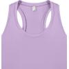imageLASLULU Womens Cotton Racerback Workout Tank Tops Loose Fit Scoop Neck Sleeveless Athletic Gym ShirtsHazy Lilac