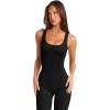 imageLASLULU Womens Longline Sports Bras Workout Yoga Gym Athletic Bra Tops Clothes Shirts Compression Padded Crop Tank TopsBlack