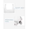 imageLASLULU Womens Longline Sports Bras Workout Yoga Gym Athletic Bra Tops Clothes Shirts Compression Padded Crop Tank TopsWhite