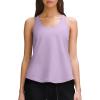 imageLASLULU Womens Cotton Racerback Workout Tank Tops Loose Fit Scoop Neck Sleeveless Athletic Gym ShirtsHazy Lilac