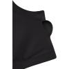 imageLASLULU Mesh Long Sleeve Crop Tops for Women Double Lined Workout Athletic Gym Shirts Cropped Tops with Built in BraBlack
