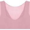 imageLASLULU Mesh Long Sleeve Crop Tops for Women Double Lined Workout Athletic Gym Shirts Cropped Tops with Built in BraLight Pink