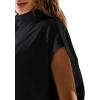 imageLASLULU Womens Polo Shirts Short Sleeve Oversized T Shirts Summer Casual Work Workout Gym Hiking TopsBlack