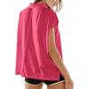 imageLASLULU Womens Polo Shirts Short Sleeve Oversized T Shirts Summer Casual Work Workout Gym Hiking TopsFiery Red