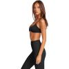 imageLASLULU Womens Sexy Y Back Sports Bra Padded Racerback Spaghetti Strap Workout Yoga Gym Athletic Bras Tops BralettesBlack