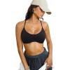 imageLASLULU Womens Sexy Y Back Sports Bra Padded Racerback Spaghetti Strap Workout Yoga Gym Athletic Bras Tops BralettesBlack