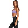 imageLASLULU Womens Sexy Y Back Sports Bra Padded Racerback Spaghetti Strap Workout Yoga Gym Athletic Bras Tops BralettesViolet