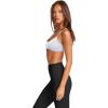 imageLASLULU Womens Sexy Y Back Sports Bra Padded Racerback Spaghetti Strap Workout Yoga Gym Athletic Bras Tops BralettesWhite