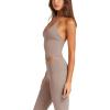 imageLASLULU Womens Sleeveless Halter Neck Workout Tops Adjustable Tie Camisole Backless Casual Basic Cami Gym Yoga Tank TopsAlmond
