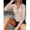 imageLASLULU Womens Active Long Sleeve Workout Tops Scoop Neck Athletic Yoga Gym Running Shirts Tops CutoutApricot