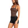 imageLASLULU Womens Sexy Halter Sports Bra Backless Padded Workout Tops Wirefree Sleeveless Gym Yoga Tank Tops Y2k Casual CropCoffee