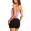 imageLASLULU Womens Sexy Halter Sports Bra Backless Padded Workout Tops Wirefree Sleeveless Gym Yoga Tank Tops Y2k Casual CropViolet