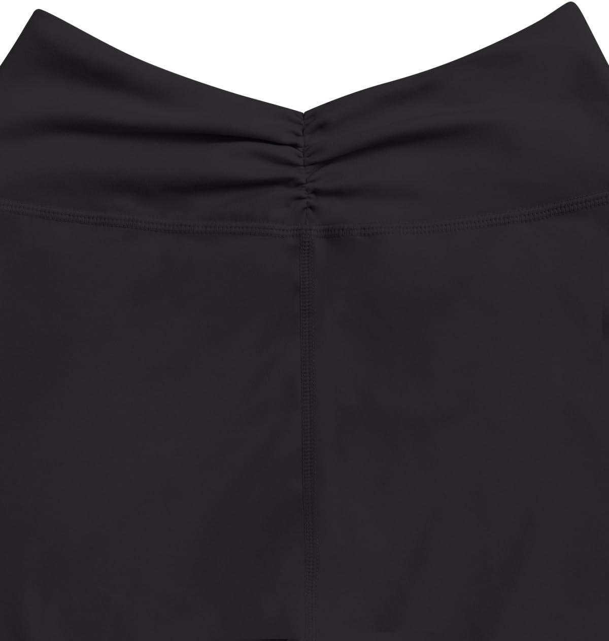 imageLASLULU VHigh Waisted Workout Leggings for Women 28quot Gathered Buttery Soft Compression Leggings Yoga Workout PantsBlack