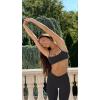 imageLASLULU VHigh Waisted Workout Leggings for Women 28quot Gathered Buttery Soft Compression Leggings Yoga Workout PantsBlack