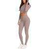 imageLASLULU VHigh Waisted Workout Leggings for Women 28quot Gathered Buttery Soft Compression Leggings Yoga Workout PantsSienna