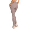 imageLASLULU VHigh Waisted Workout Leggings for Women 28quot Gathered Buttery Soft Compression Leggings Yoga Workout PantsSienna