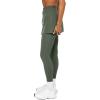 imageLASLULU Womens Tennis Skirted Leggings Yoga Gym Skirts with Leggings Athletic Golf Skorts with PocketsDark Green
