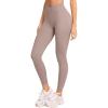 imageLASLULU VHigh Waisted Workout Leggings for Women 28quot Gathered Buttery Soft Compression Leggings Yoga Workout PantsSienna