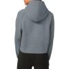 imageLASLULU Womens Fleece Hoodies Pullover 12 Zip Up Sweatshirts Long Sleeve Sweater Workout Jacket Fall Outfits 2024 Thumb HoleBlue Grey