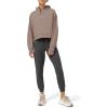 imageLASLULU Womens Fleece Hoodies Pullover 12 Zip Up Sweatshirts Long Sleeve Sweater Workout Jacket Fall Outfits 2024 Thumb HoleCoffee Grey