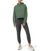imageLASLULU Womens Fleece Hoodies Pullover 12 Zip Up Sweatshirts Long Sleeve Sweater Workout Jacket Fall Outfits 2024 Thumb HoleGrey Green