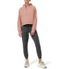 imageLASLULU Womens Fleece Hoodies Pullover 12 Zip Up Sweatshirts Long Sleeve Sweater Workout Jacket Fall Outfits 2024 Thumb HoleGrey Pink