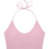 imageLASLULU Womens Sleeveless Halter Neck Workout Tops Adjustable Tie Camisole Backless Casual Basic Cami Gym Yoga Tank TopsBlushdouble Lined