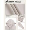 imageLASLULU Womens Zip Up Hoodies Sweatshirts Fleece Cropped Hooded Sweatshirts Zip Jackets 2025 Fashion Trendy Fall OutfitsShell White