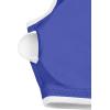 imageLASLULU Sexy Sports Bras for Women V Neck Sleeveless Padded Bra Workout Yoga Crop TopKlein Blue