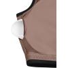 imageLASLULU Sexy Sports Bras for Women V Neck Sleeveless Padded Bra Workout Yoga Crop TopSienna