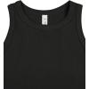 imageLASLULU Womens Crop Tops Sleeveless Workout Tops Halter Neck Flowy Athletic Shirts Cropped Tank Muscle TankBlack