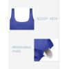 imageLASLULU Womens Sport Bras Long Line Workout Yoga Gym Athletic Tops Clothes Shirts Camisole Padded Crop Tank TopsRoyal Blue