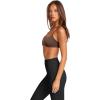 imageLASLULU Womens Sexy Y Back Sports Bra Padded Racerback Spaghetti Strap Workout Yoga Gym Athletic Bras Tops BralettesCoffee