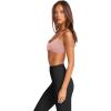 imageLASLULU Womens Sexy Y Back Sports Bra Padded Racerback Spaghetti Strap Workout Yoga Gym Athletic Bras Tops BralettesPink Dolphin