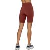 imageLASLULU Womens Biker Shorts Yoga Workout Gym Running Volleyball Spandex Compression Bike Shorts with PocketsRusty Red