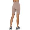 imageLASLULU Womens Biker Shorts Yoga Workout Gym Running Volleyball Spandex Compression Bike Shorts with PocketsSienna