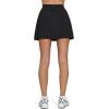 imageLASLULU Womens Tennis Skirt Pleated Athletic Workout Clothes Outfits Running Pickleball Golf Skorts Skirts with ShortsBlack