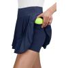 imageLASLULU Womens Tennis Skirt Pleated Athletic Workout Clothes Outfits Running Pickleball Golf Skorts Skirts with ShortsNavy Blue